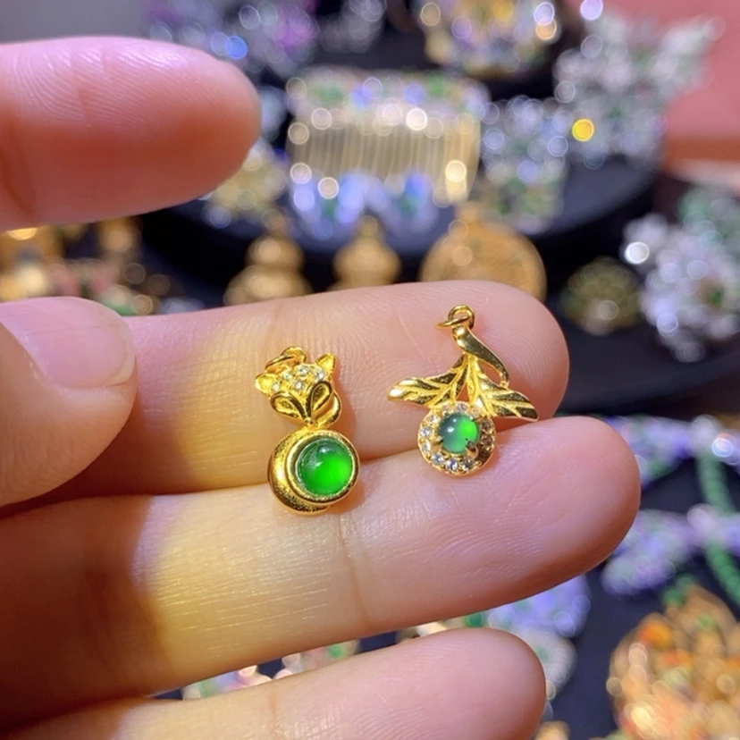 【闪购商品】银S925镶嵌挂件翡翠