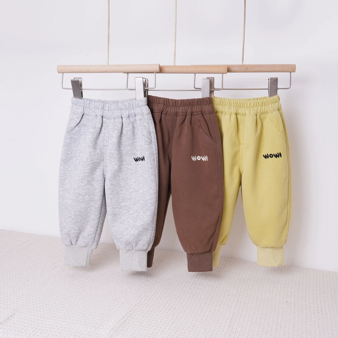 儿童运动卫裤2025春季新款休闲男童女百搭宝宝时尚裤子宽松外穿