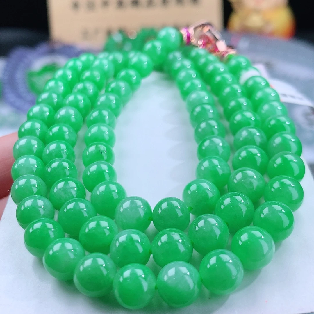 翡翠手链未镶嵌卡10mm