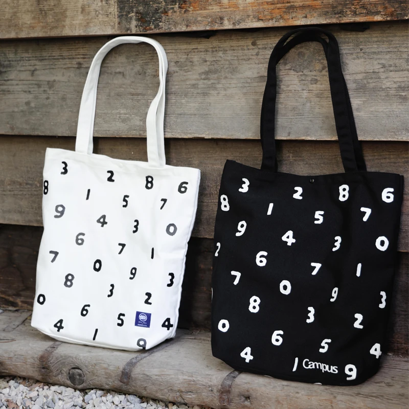 日本品牌sousou联名托特包Campus帆布袋大容量日系手提袋单肩包