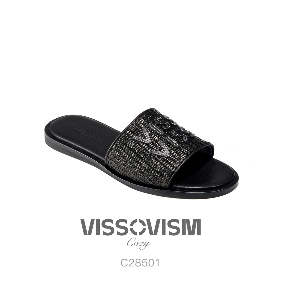 VISSOVISM 编织平底拖鞋 C28501