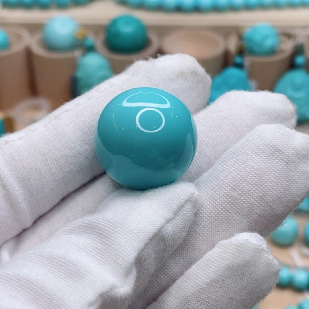 绿松石未镶嵌珠宝奇石20.8mm