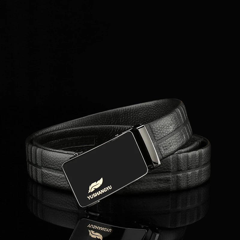 男士高档潮流休闲时尚商务轻奢百搭压字皮带Y1002TA【ZBJ】