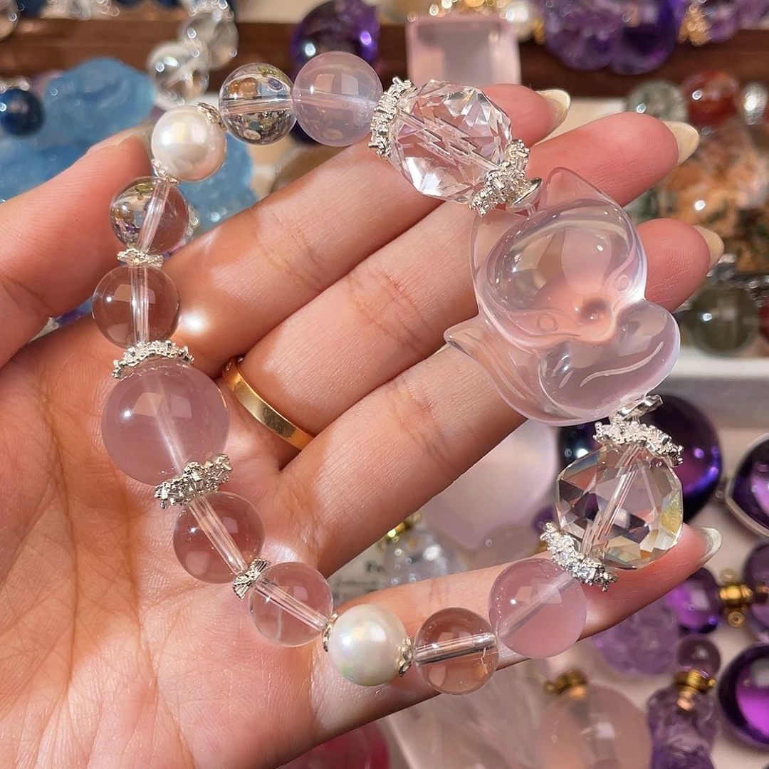 水晶手链未镶嵌大*天然水晶手链639