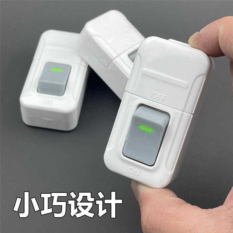 手按单控按钮开关大功率小电灯单开纯铜接线按键船型床头开关