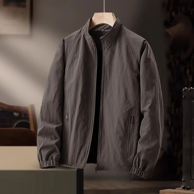 伯希和防风夹克外套男春秋季2025新款立领高端休闲男士户外风衣秋