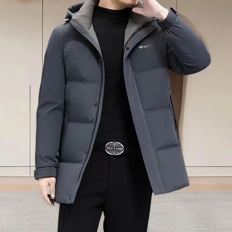 【5865】中长款男士商务羽绒服百搭