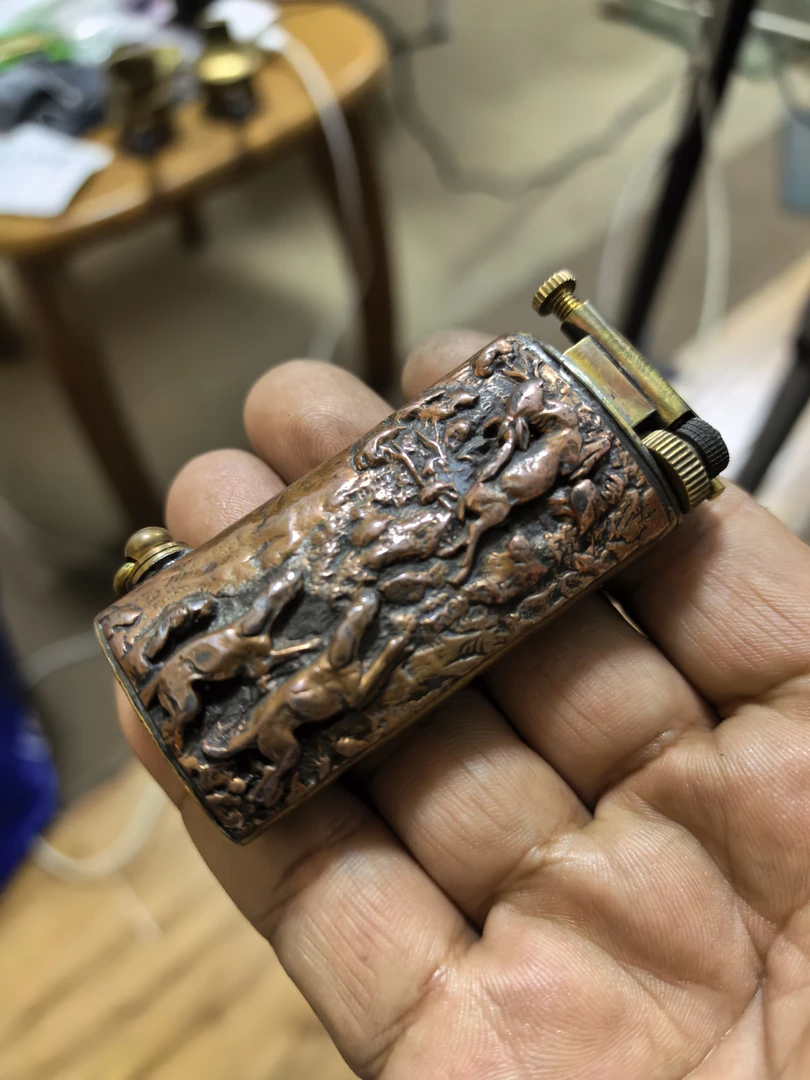 法国古董火柴盒改打火机