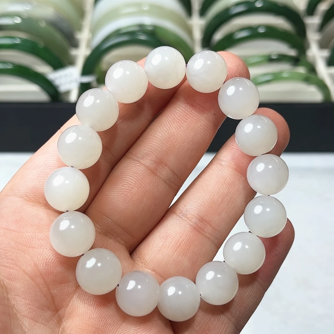 和田玉未镶嵌手链11