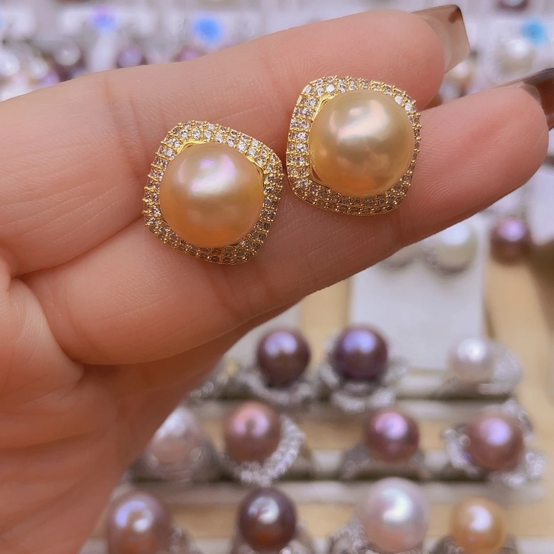 淡水珍珠未镶嵌耳饰