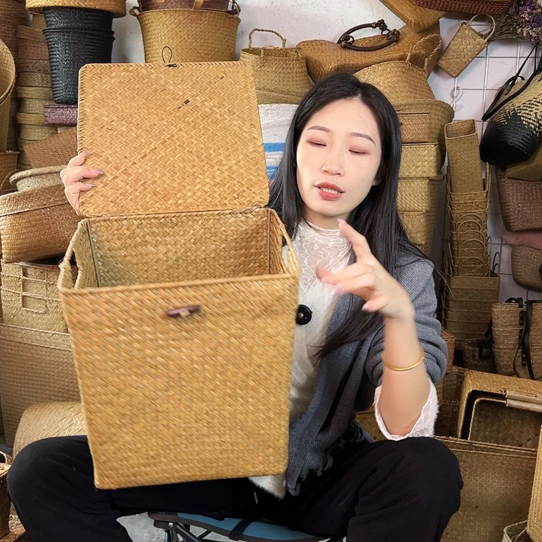 草编草编包/草编收纳盒微瑕疵