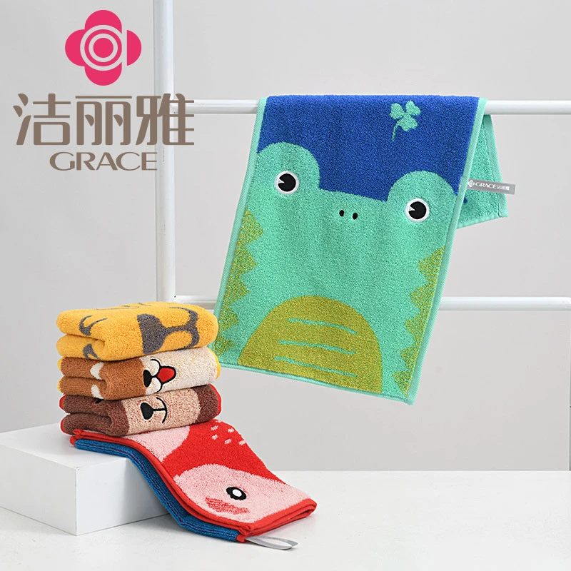A类纯棉全棉卡通毛巾柔软吸水