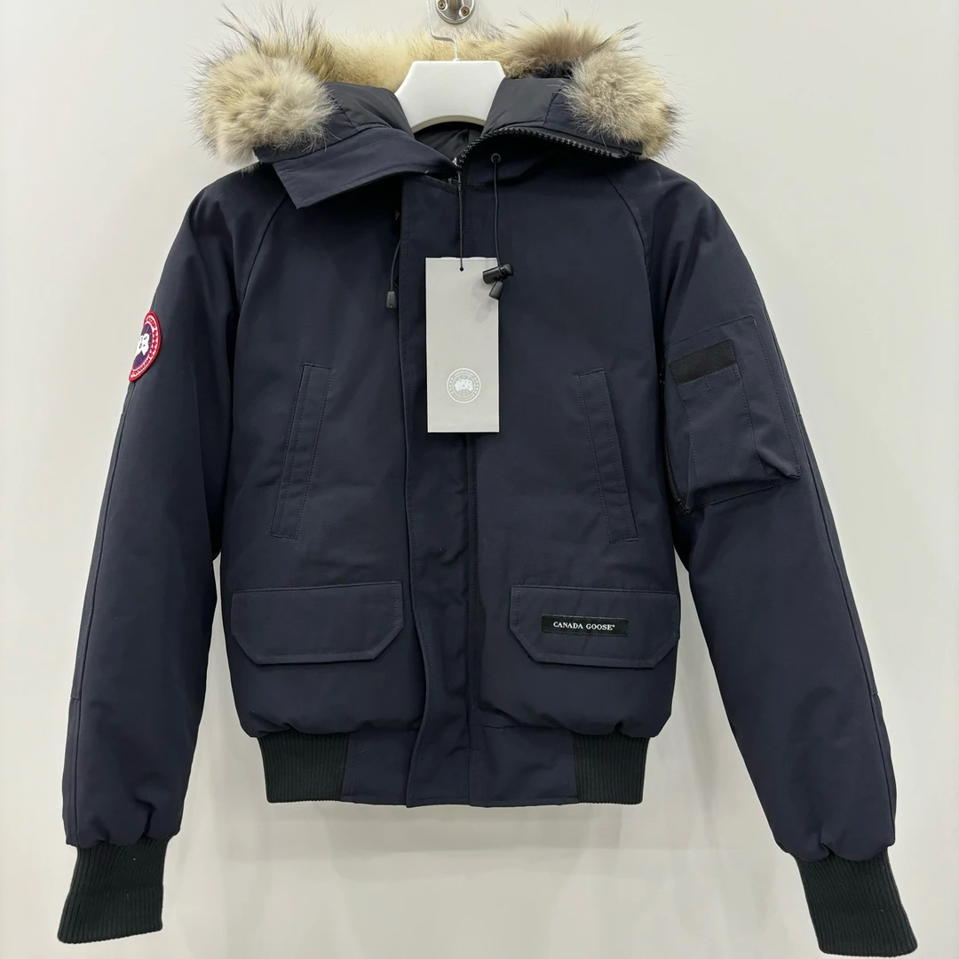 99新 加拿大鹅 藏青色飞行员羽绒服外套/尺码XS/编号6118