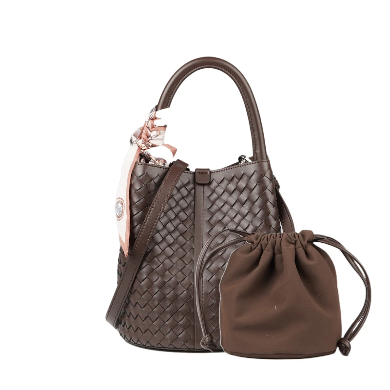 【水桶编织】2024时尚潮流百搭简约轻奢女包手提包