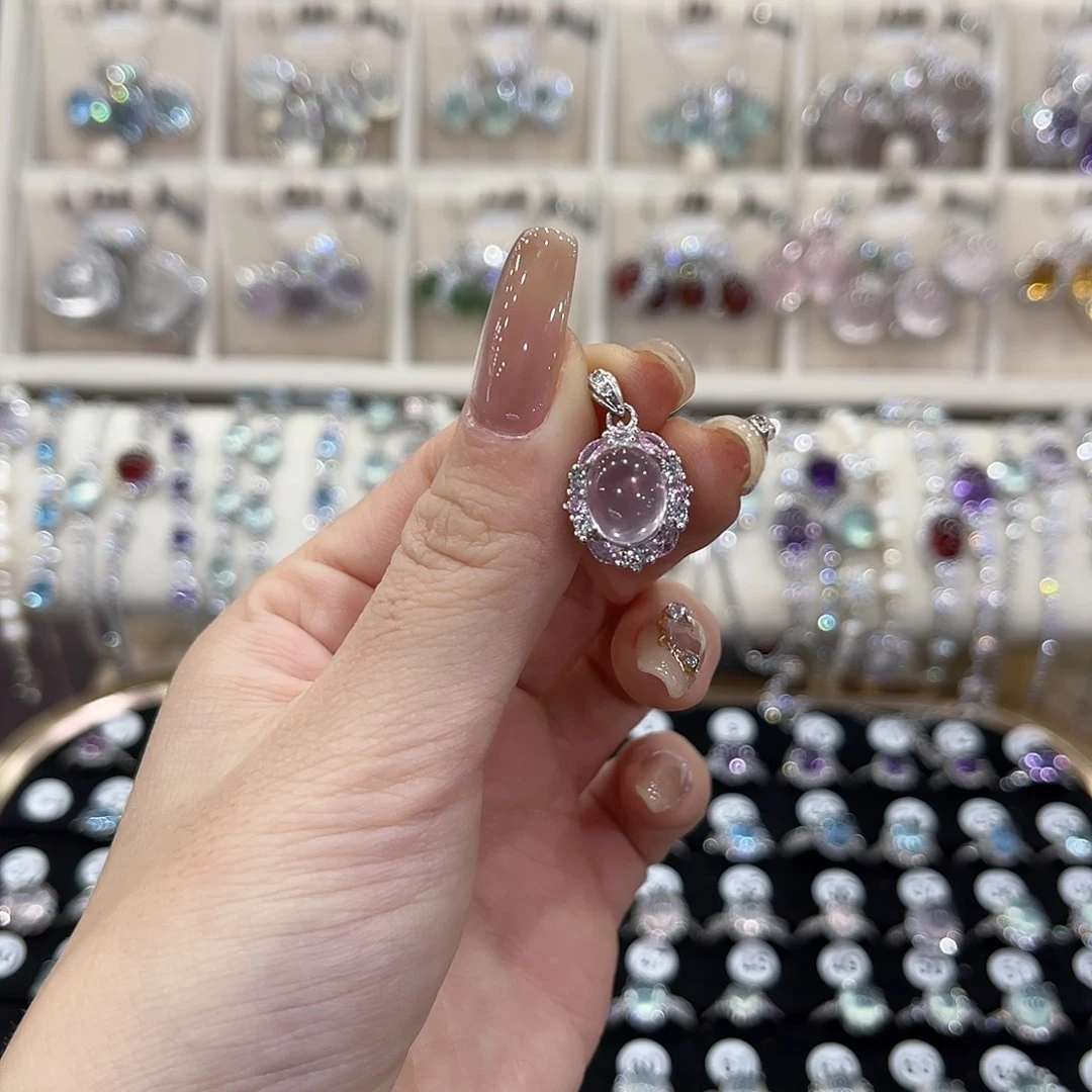 蛇纹石玉银S925镶嵌戒指