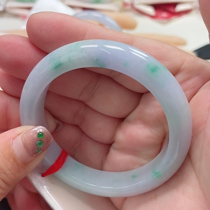 翡翠手镯未镶嵌缅甸翡翠手镯54圈