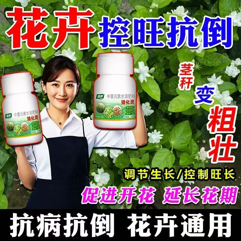 正品矮化灵】绿植花卉专用月季控旺药矮壮缩节抗病抗倒伏防病花期
