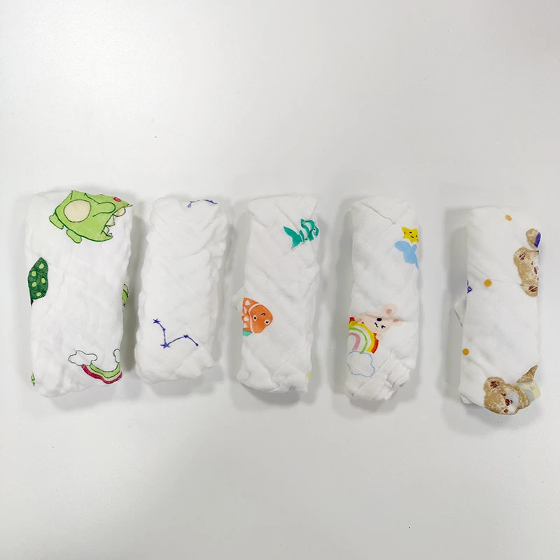 婴儿口水巾儿童纯棉全棉宝宝婴幼儿印花 口水巾/吸汗巾/饭兜/毛巾