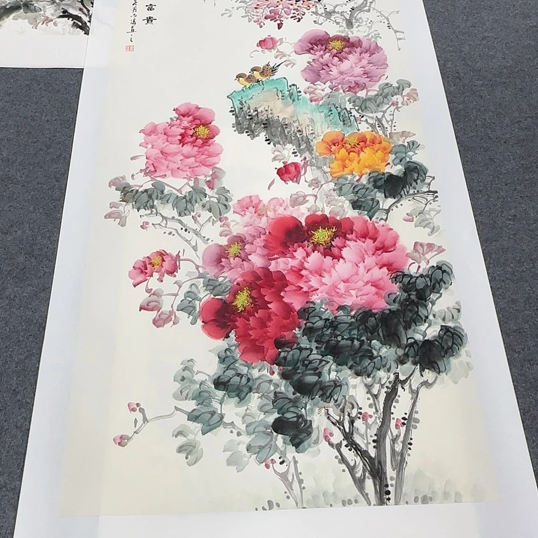 国画138*70纯手绘刘亦凌