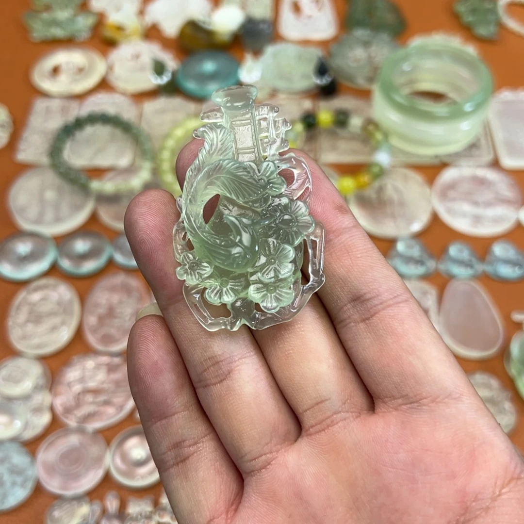 蛇纹石玉未镶嵌多样性随机发一