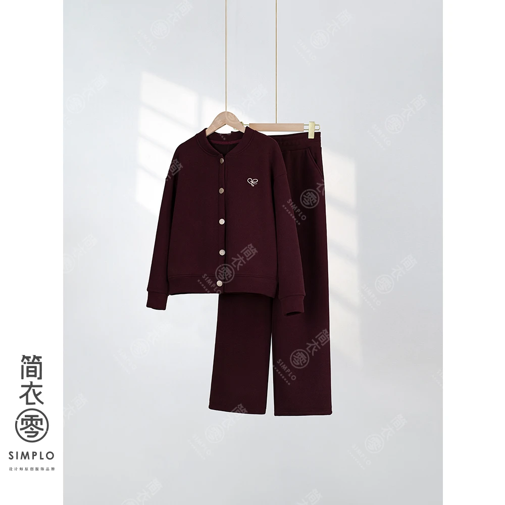 【JY531A】加厚加绒韩系时尚休闲棒球服两件套