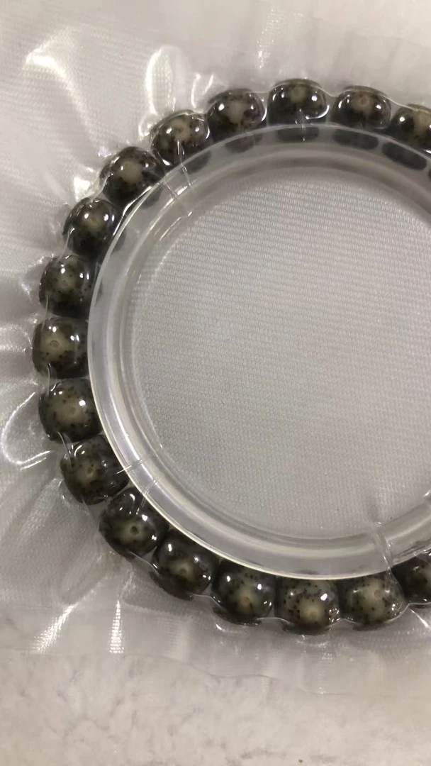 传说  嗷嗷爆透绿魔石玉星月菩提9*8