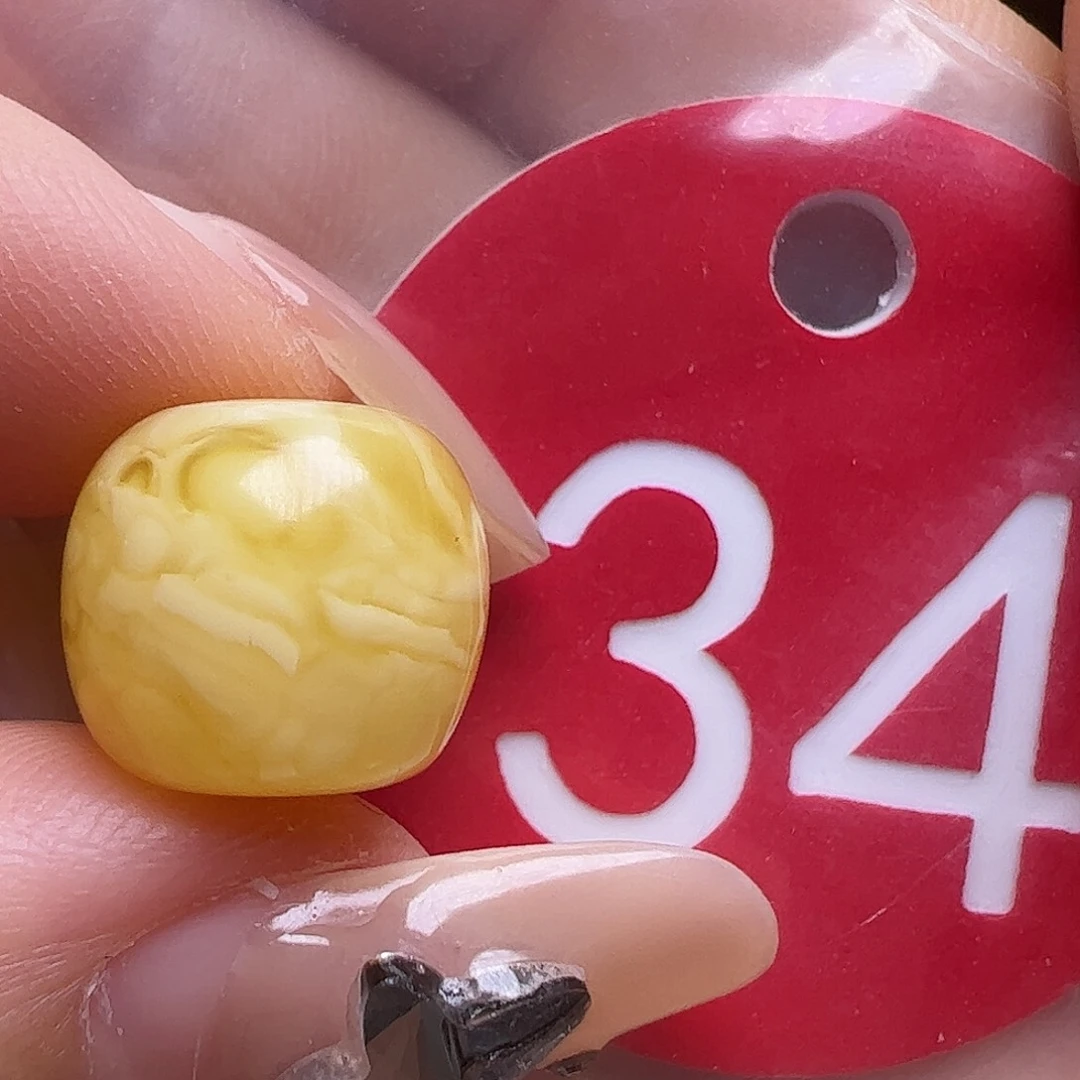 蜜蜡未镶嵌珠宝奇石微瑕12.3mm老型