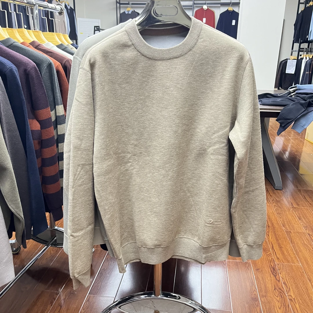 雅鹿男装男士加绒加厚毛衣24年秋冬新款休闲保暖针织打底衫DL2410