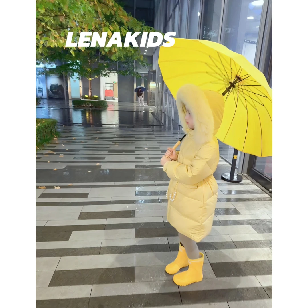 Lenakids【现货】【杜邦三防超大狐狸毛领巨显白90白鸭绒】 24111301
