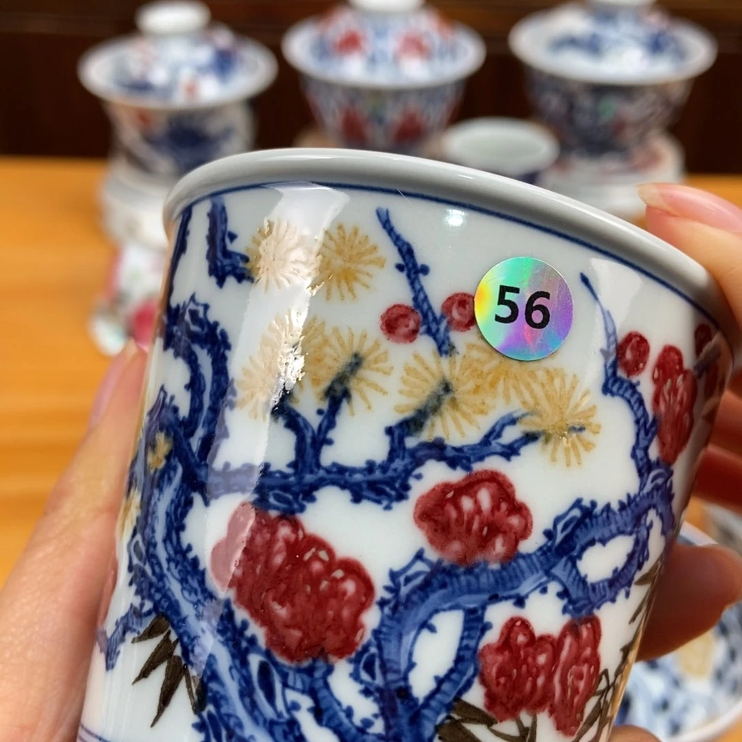 手绘现代茶具非古董