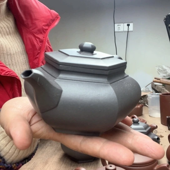 茶壶紫砂老****行天青泥料