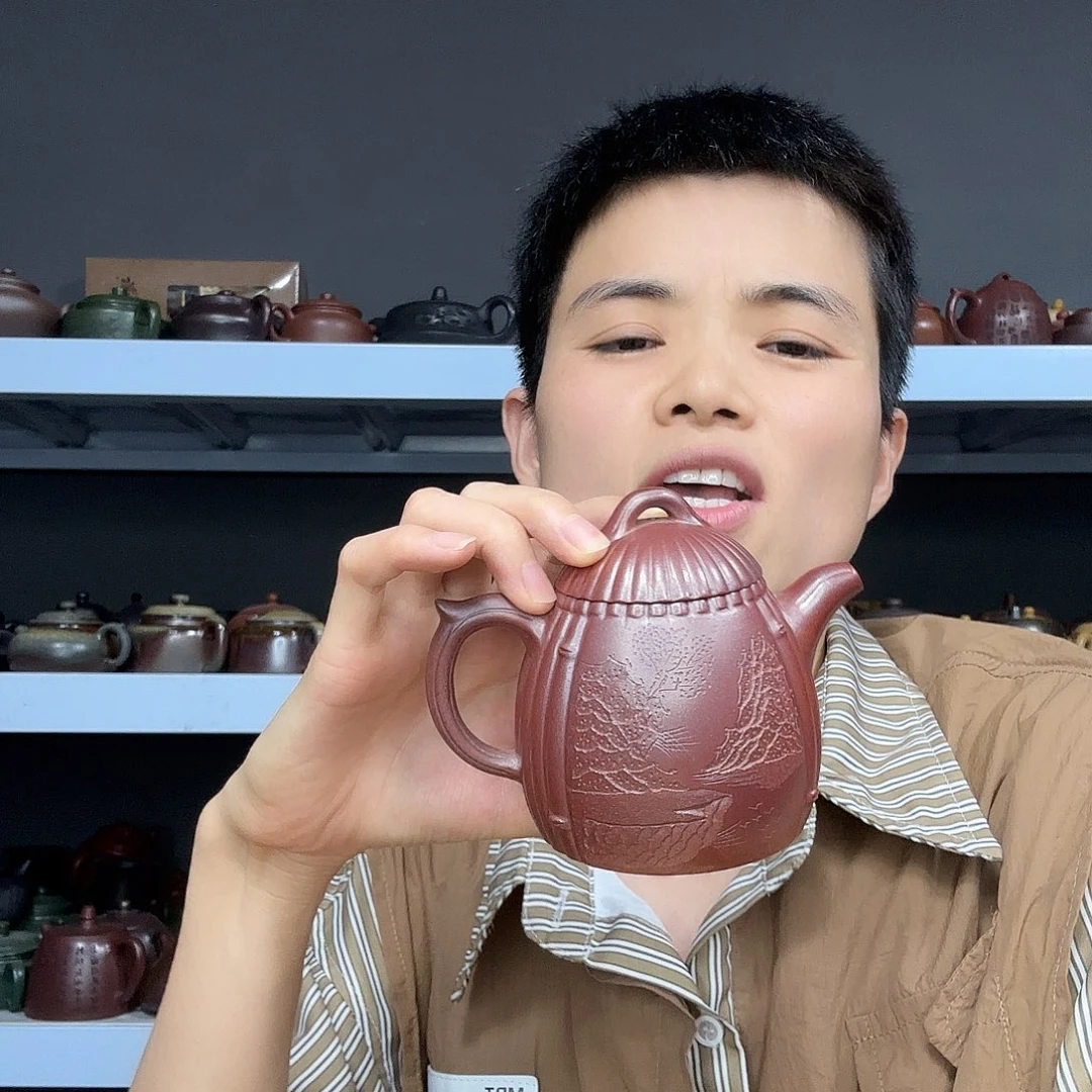 和***仔茶壶紫砂民间手艺人全手工制作