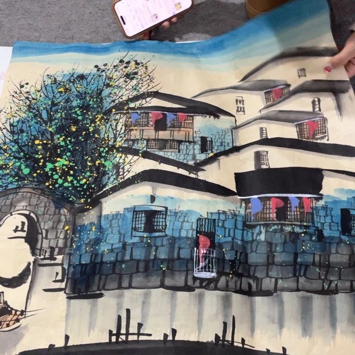 国画国画作者画心一张