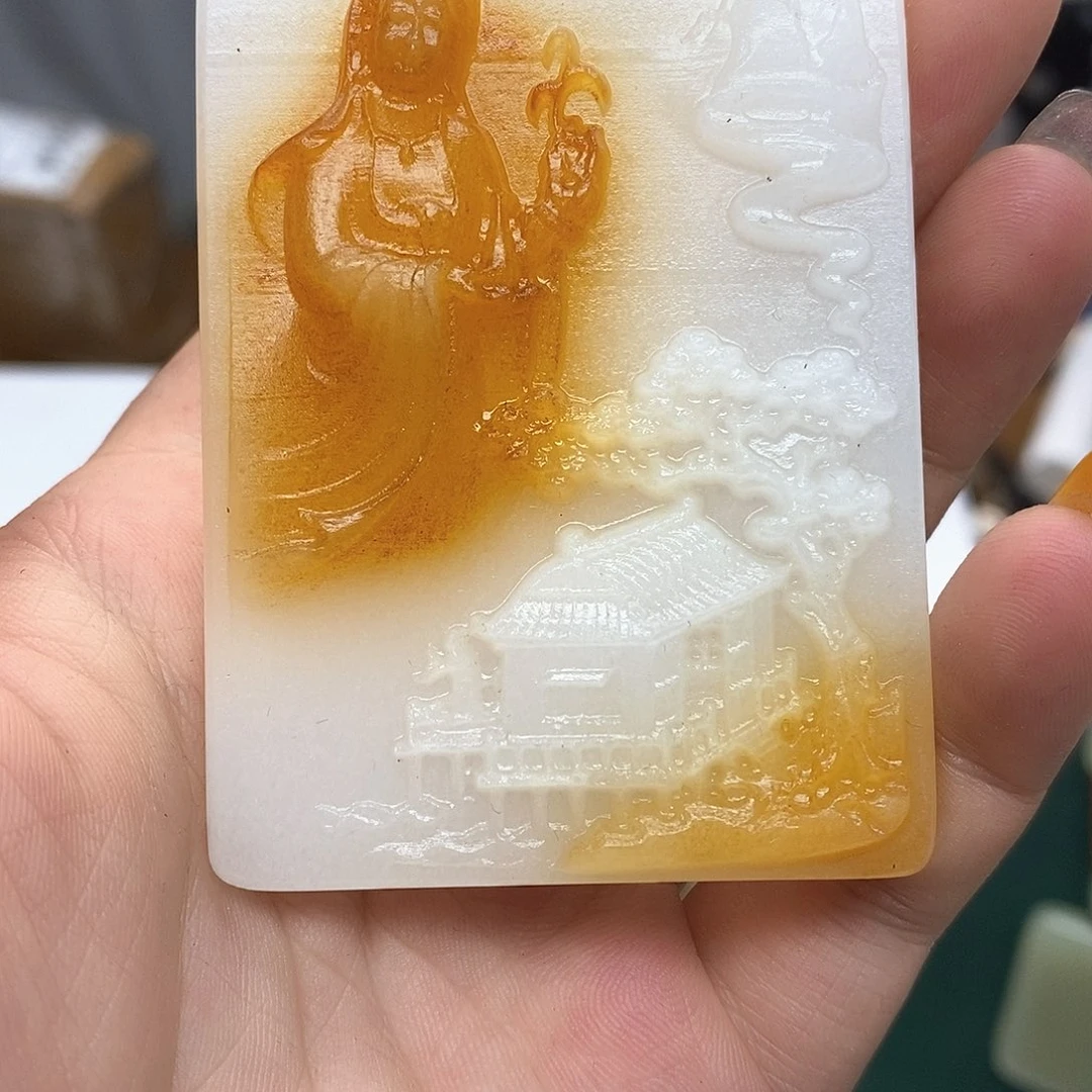 和田玉未镶嵌颈饰用****1