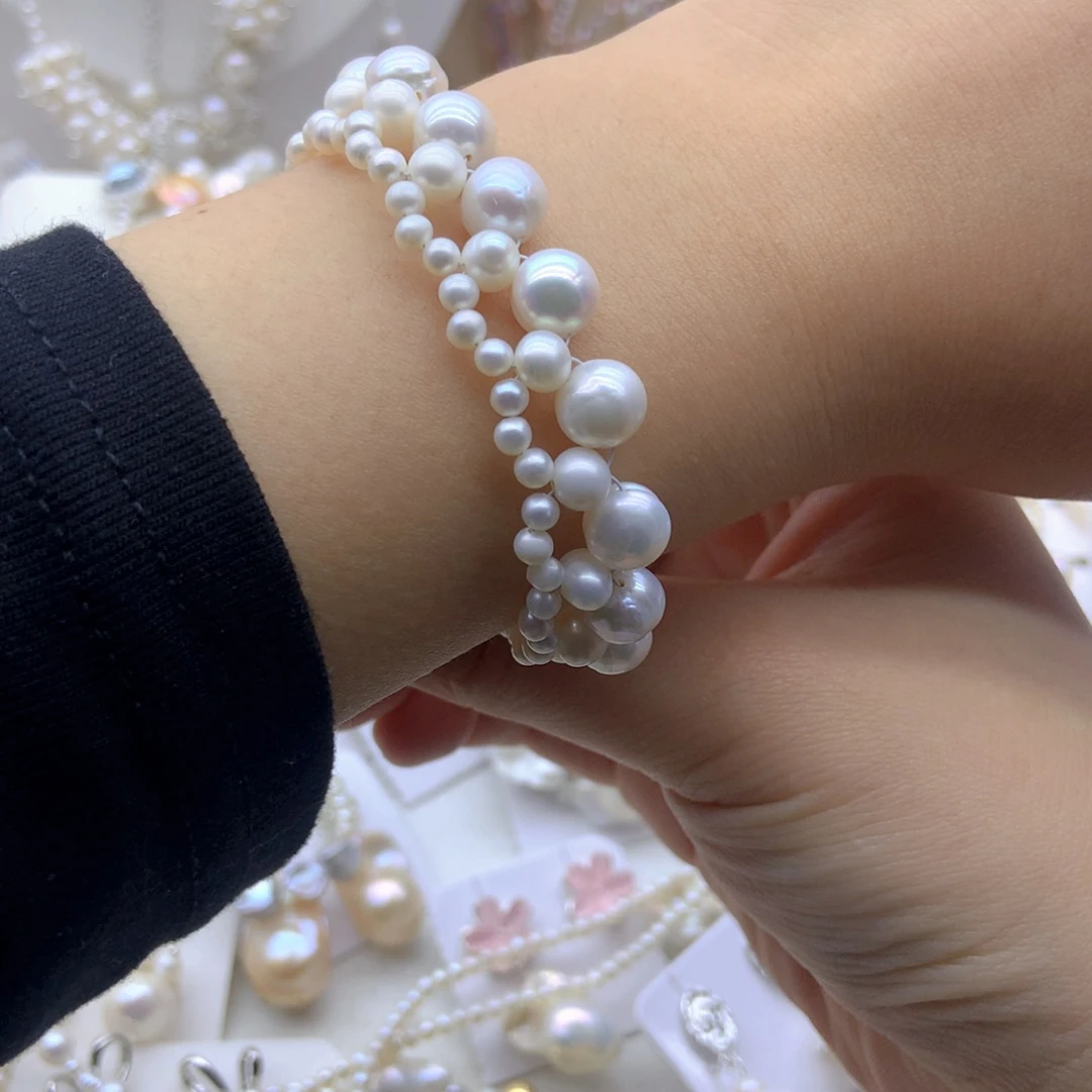 淡水珍珠耳饰未镶嵌