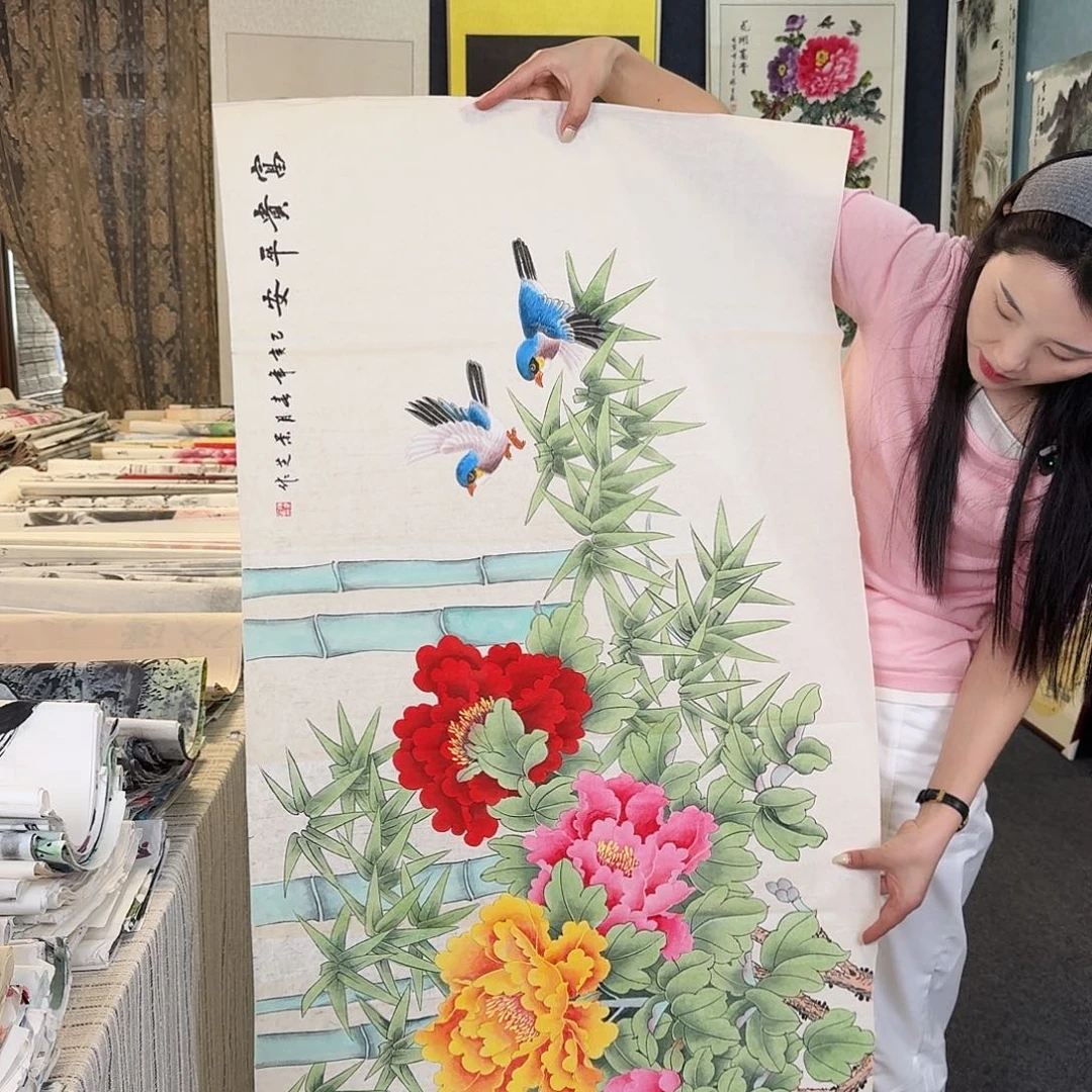 纯手绘国画作品作品