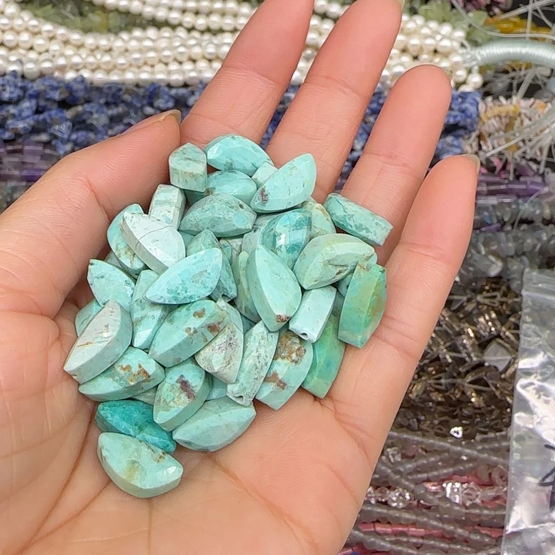 玛瑙/玉髓合金珠宝半成品秘鲁2颗半孔