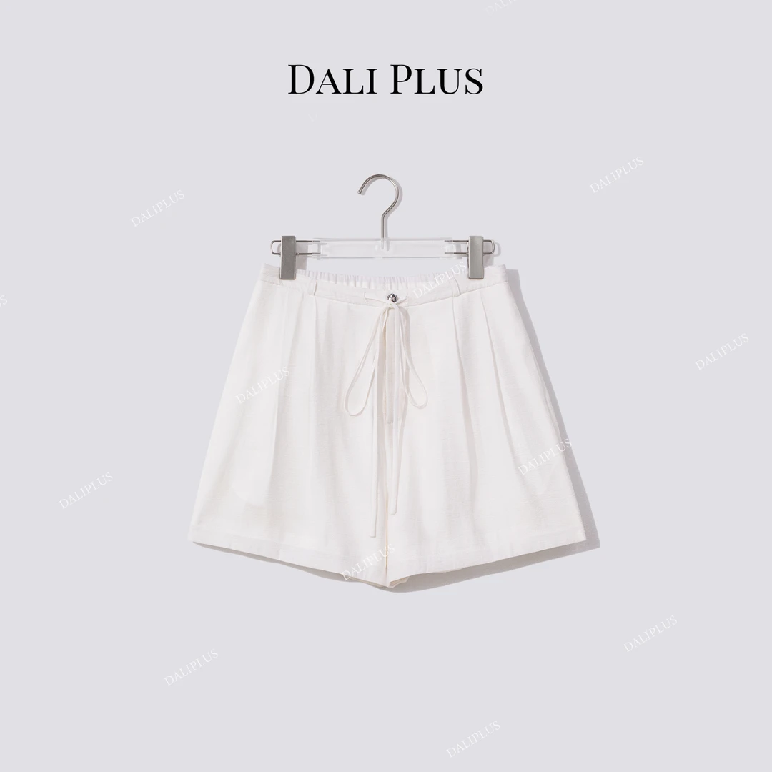 DALI PLUS“闪闪裤”高腰显瘦松紧腰短裤-D5ST1098-1