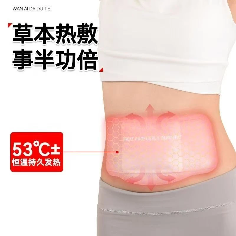 【8盒装】蕲艾将军藤大肚贴蒸汽热敷腰腹草本艾草暖腰贴保暖热灸贴