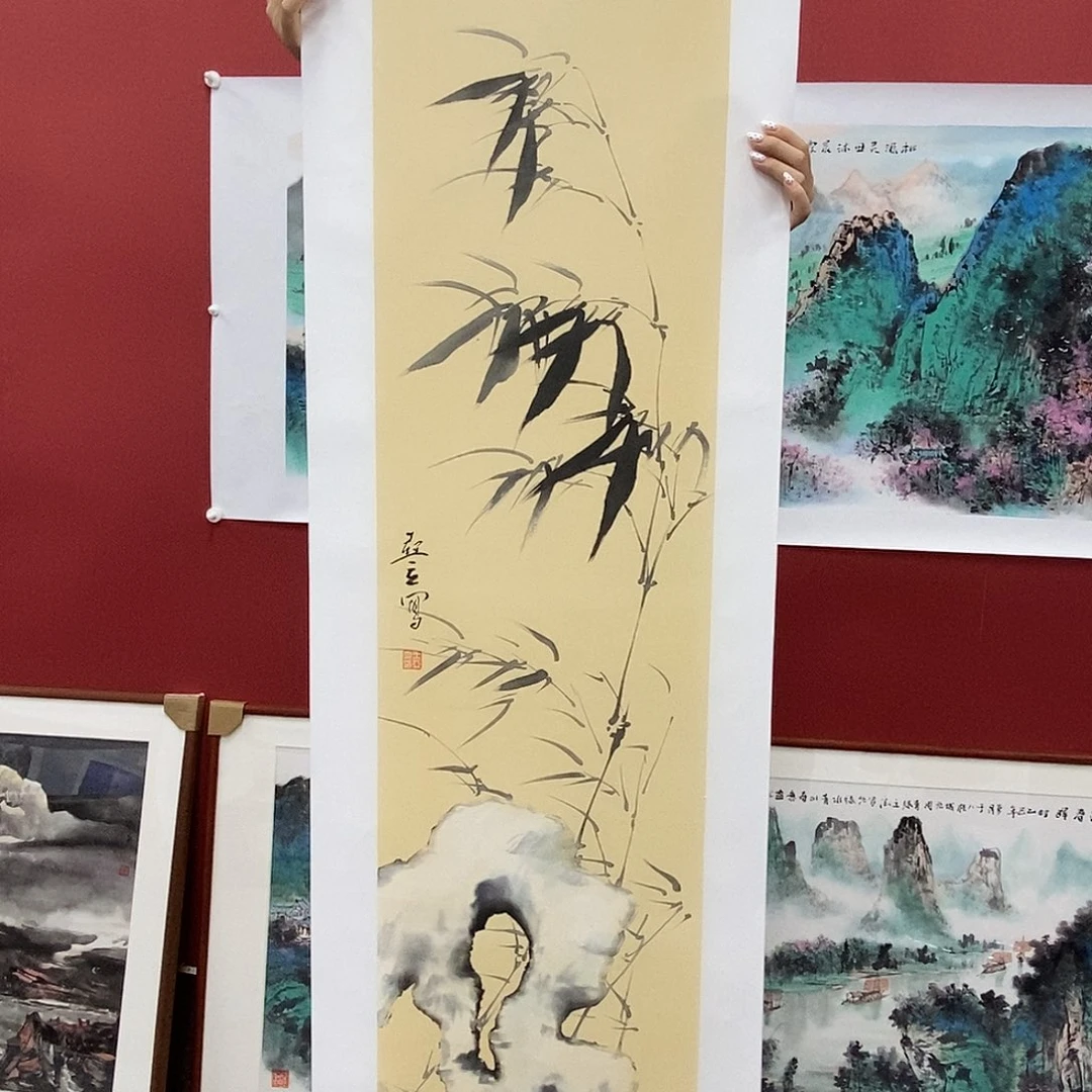 国画王亚立四次对开140*35精品佳作