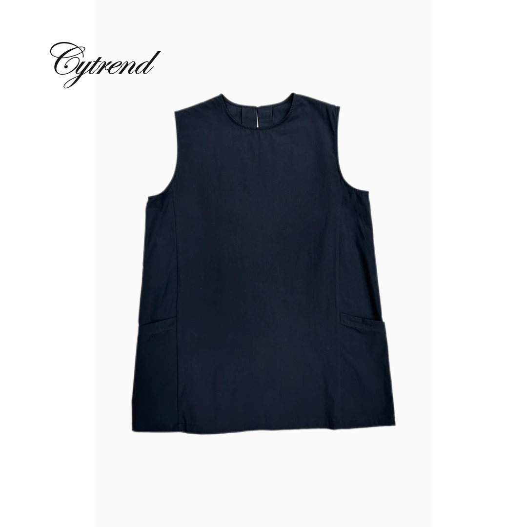 CYSC988松弛感大口袋棉背心上衣