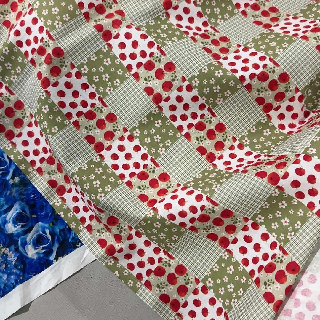 一米价纯棉平布1.1米宽果子布艺地卷7区边地