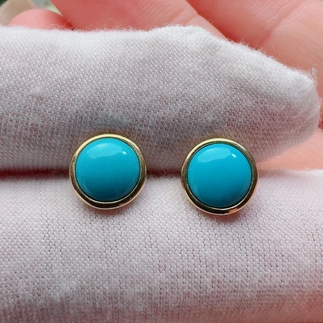 18K金镶嵌绿松石珠宝奇石