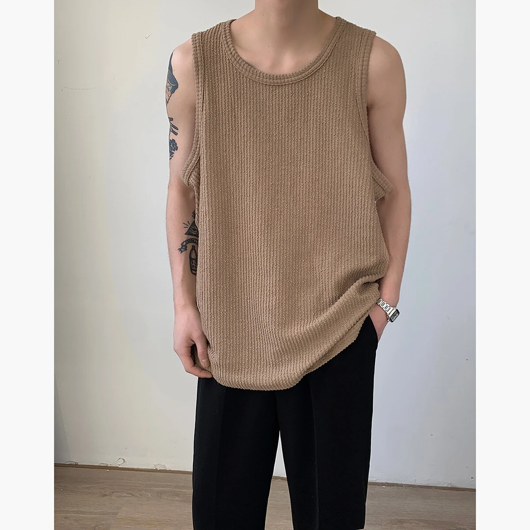 【11355包邮】2025夏新款港风青少年学生小众设计感无袖运动背心