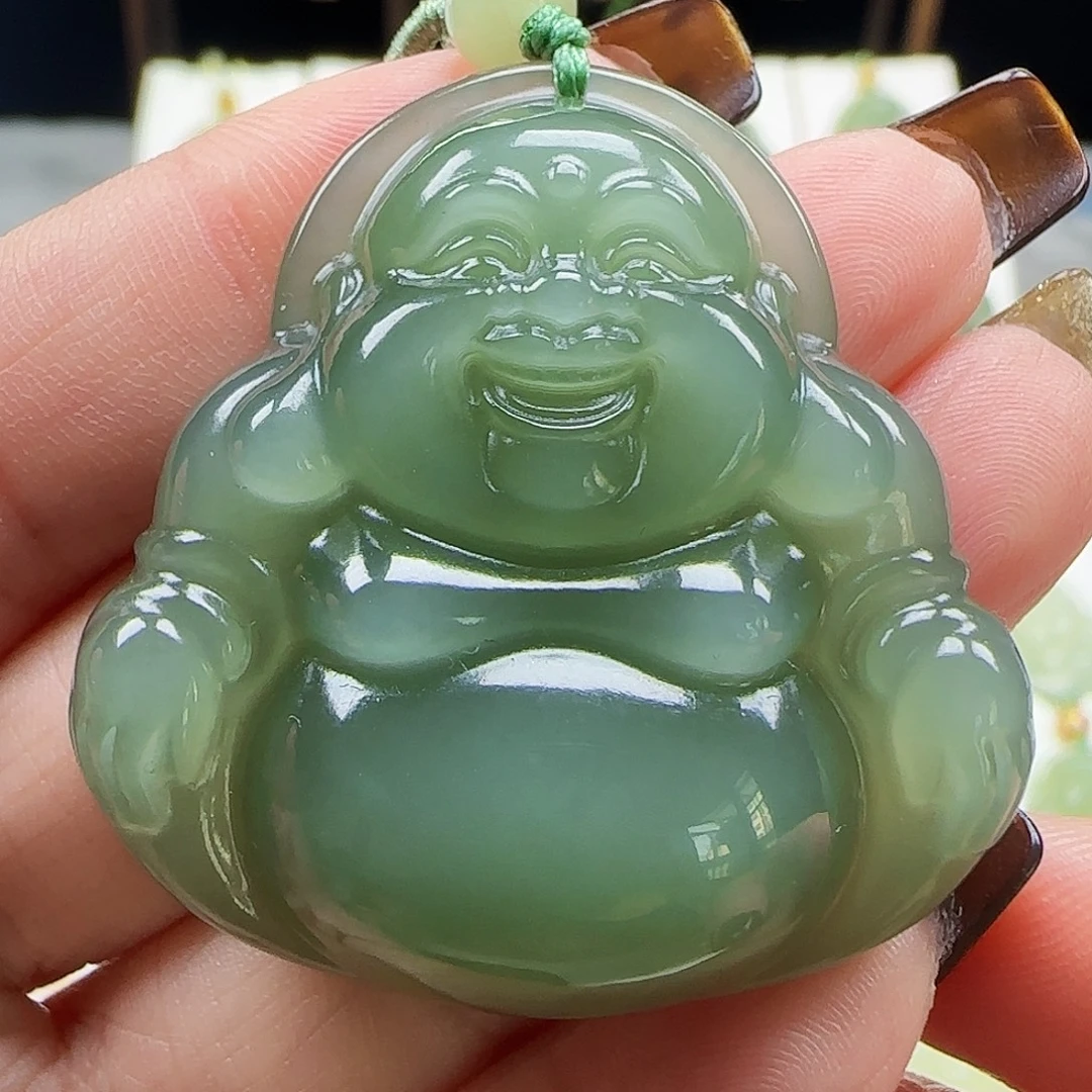 和田玉未镶嵌吊坠(赠链)