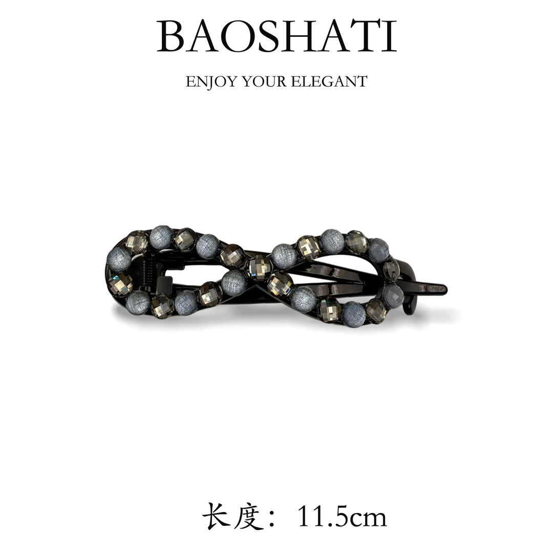 BAOSHATI/宝莎缇F-835韩版满钻扭扭夹