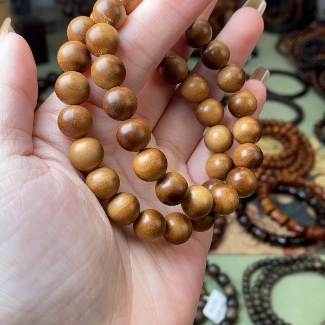 檀香木手串/手链1.0老山横纹090