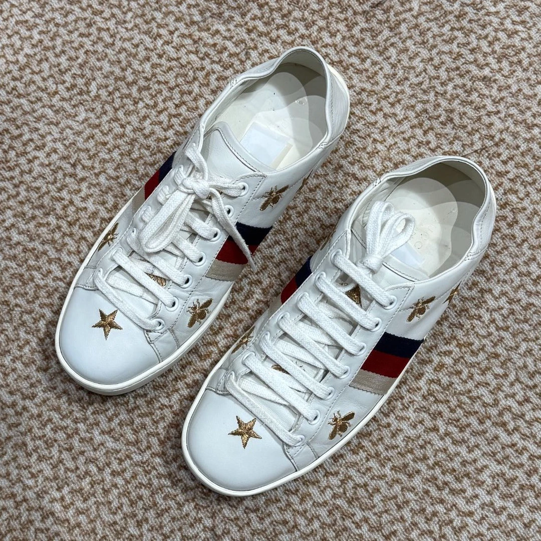 95新 GUCCI/古驰  小白鞋两穿38码/2533