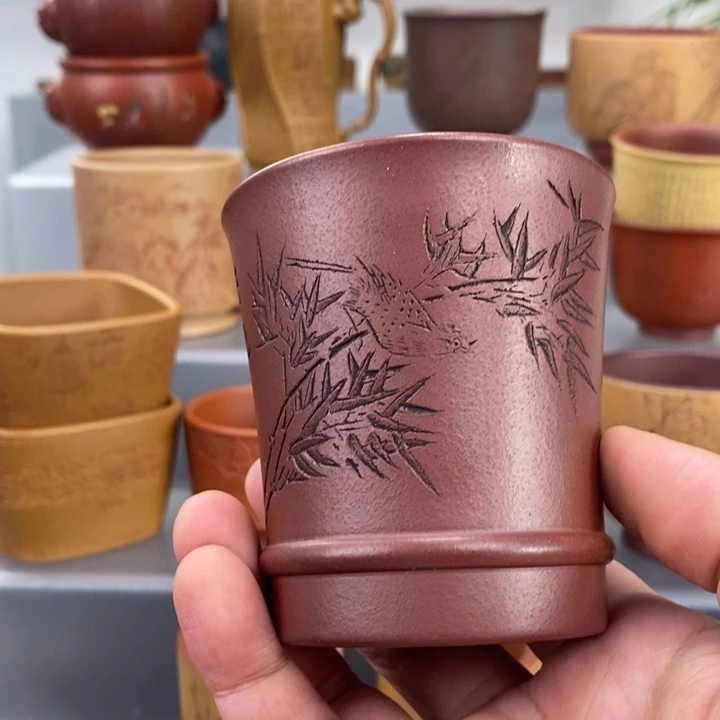 紫砂茶杯宜兴紫砂主人杯