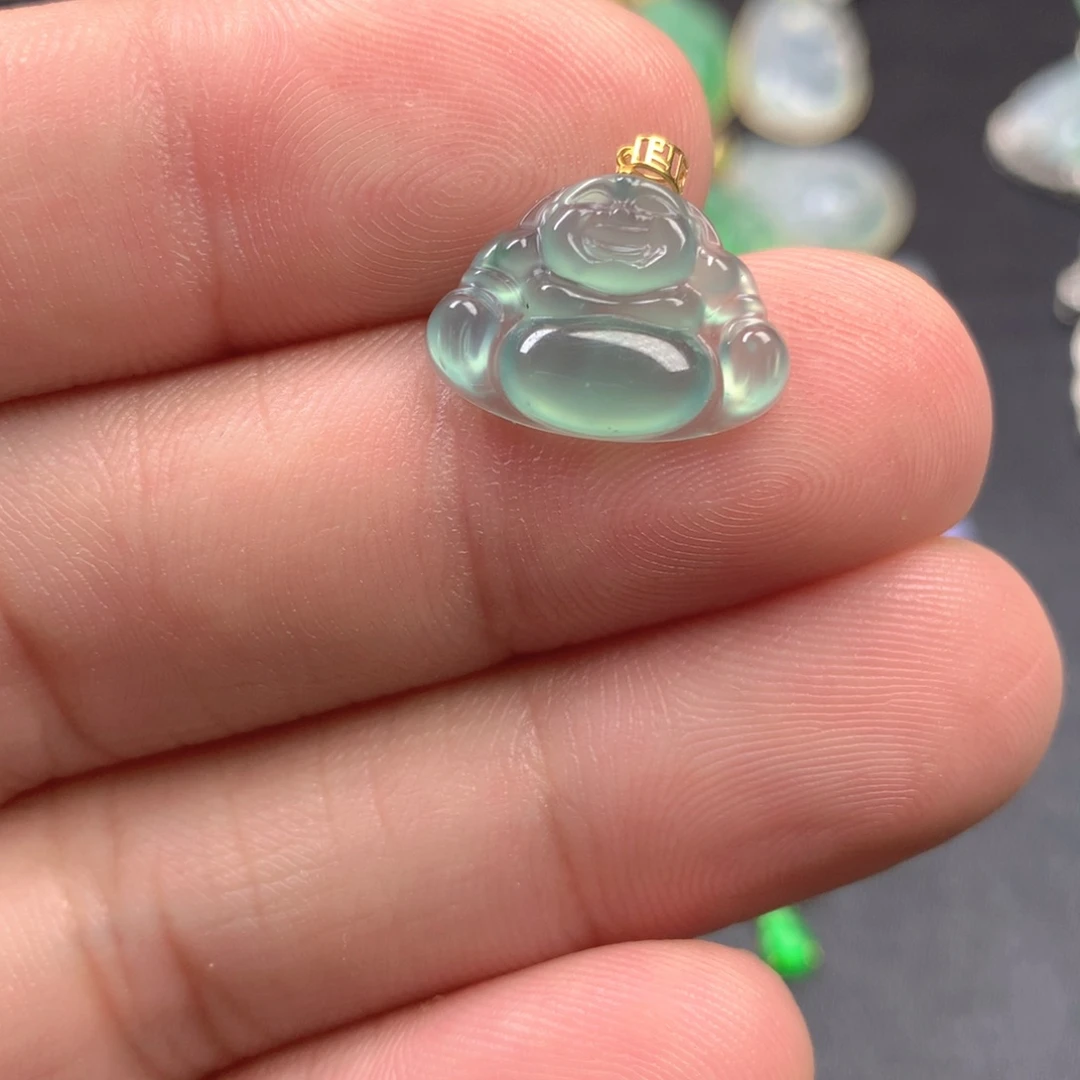 【闪购商品】颈饰18K金镶嵌翡翠翡翠